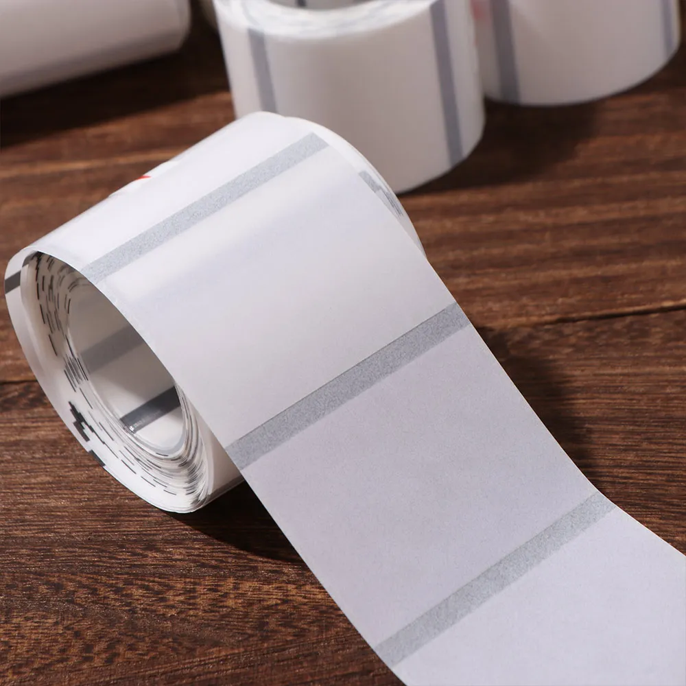 230Pcs Transparent Blank Label Sticker DIY Square/Round Self-Adhesive Label Tear Resistant Anti-Scratch Name Tag Sticker