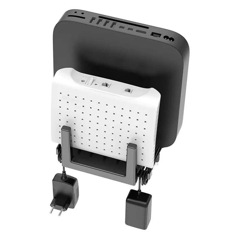Router Wall Mount Bracket Wifi Storage Box Wall-Mounted Holder Wall Mounted Cable Organizer For Router Top Box