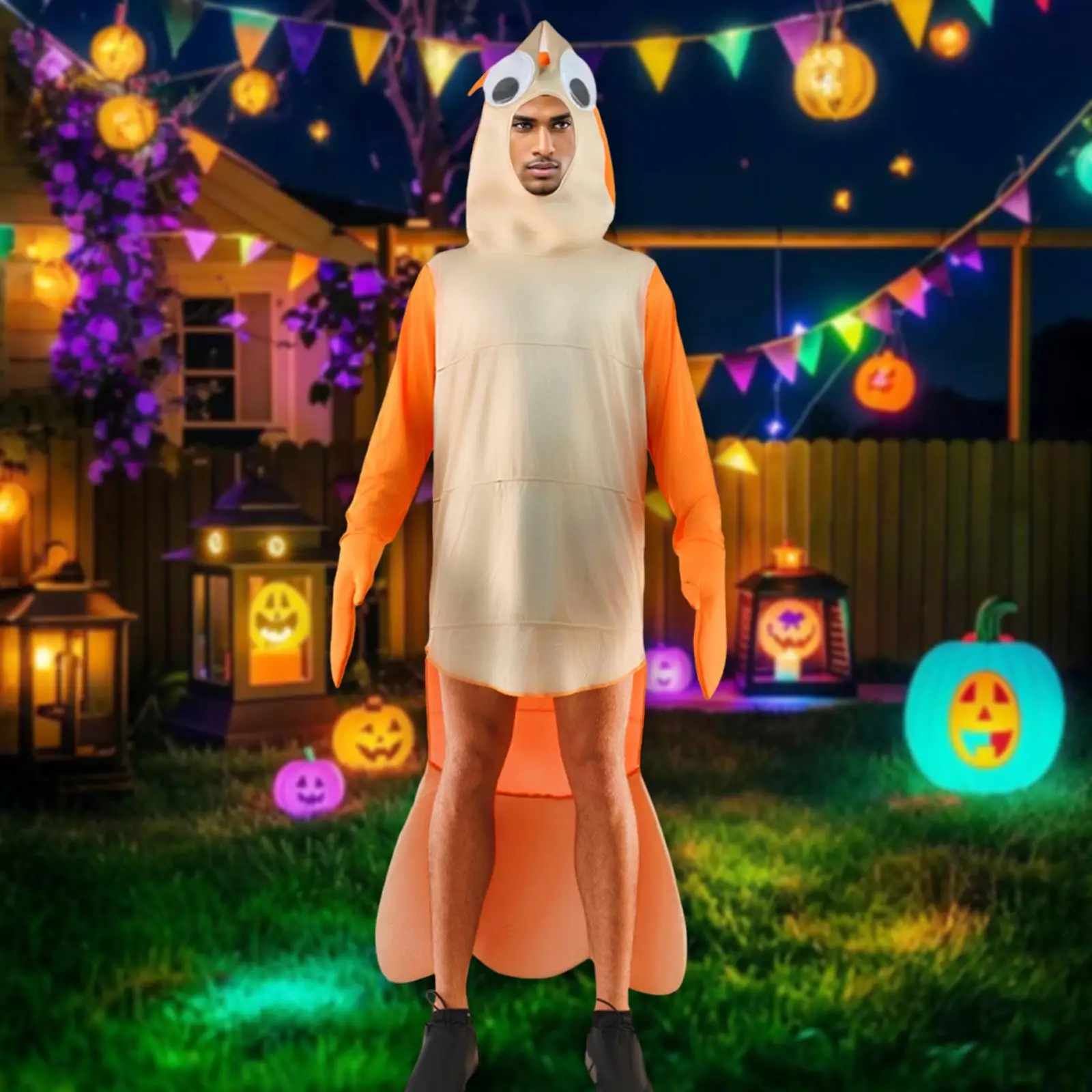 Disfraz de camarón decoración vestido elegante para fiesta temática hombres mujeres cumpleaños