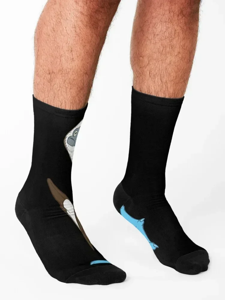 Blue-footed booby Socks short Wholesale happy sports and leisure Socks For Girls Men's