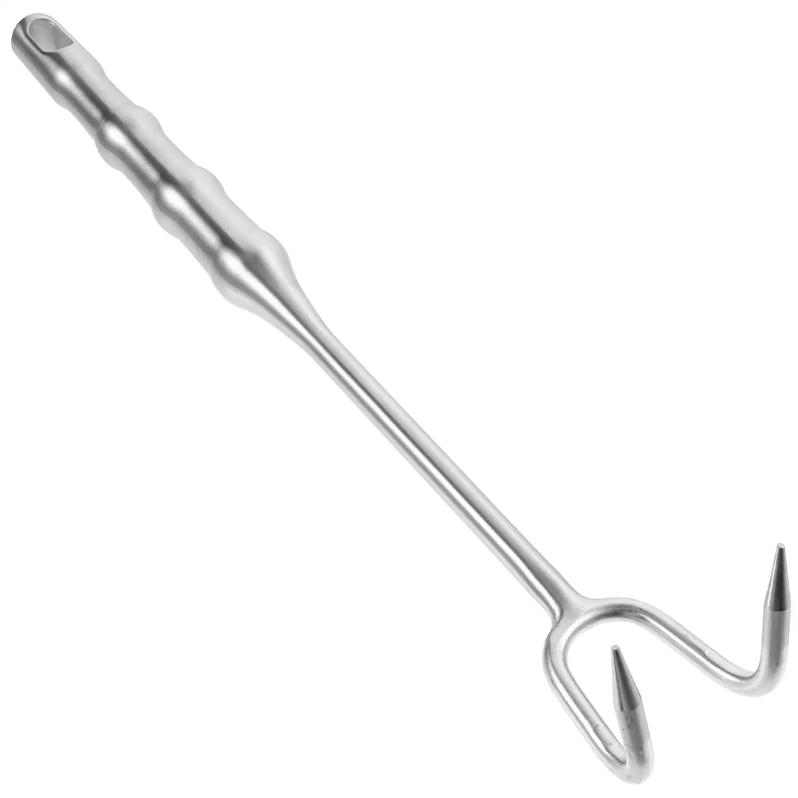 

Stainless Steel Meat Hook Long Handle Kitchen BBQ Tool Food Turner barbecue roasting meat flipper hook easy clean