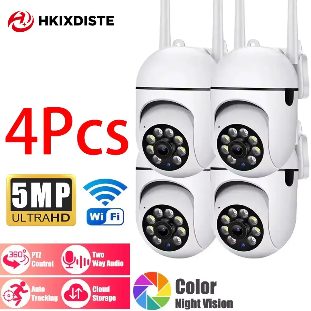 Tuya-cámara Wifi de 5MP para interiores, Monitor de bebé para mascotas PTZ 360, visión nocturna IR, detección Ai, cámaras IP de vigilancia P2P