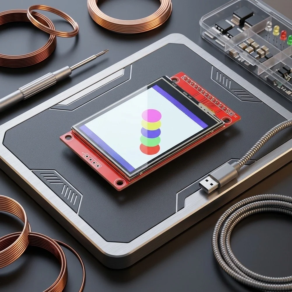 2.4 Inch TFT LCD Module with For SPI Interface 240x320 Resolution Touch Layer and For SD Card Holder for Firmware Testing