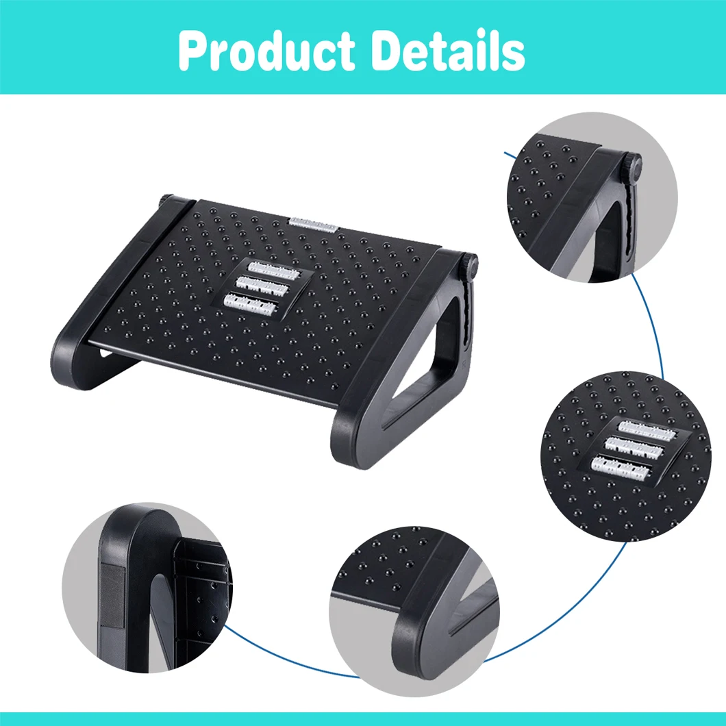 

1 шт. подставка для ног, регулируемая подставка для ног под столом в работе, эргономичный табурет для ног для офисных столов