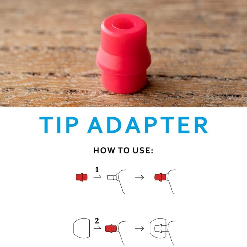 Silicone Tipo E Eartips Kit com Case e adaptador do bocal para batidas AKG por Dre Império Orelhas Shure Sony Westone, Áudio Final