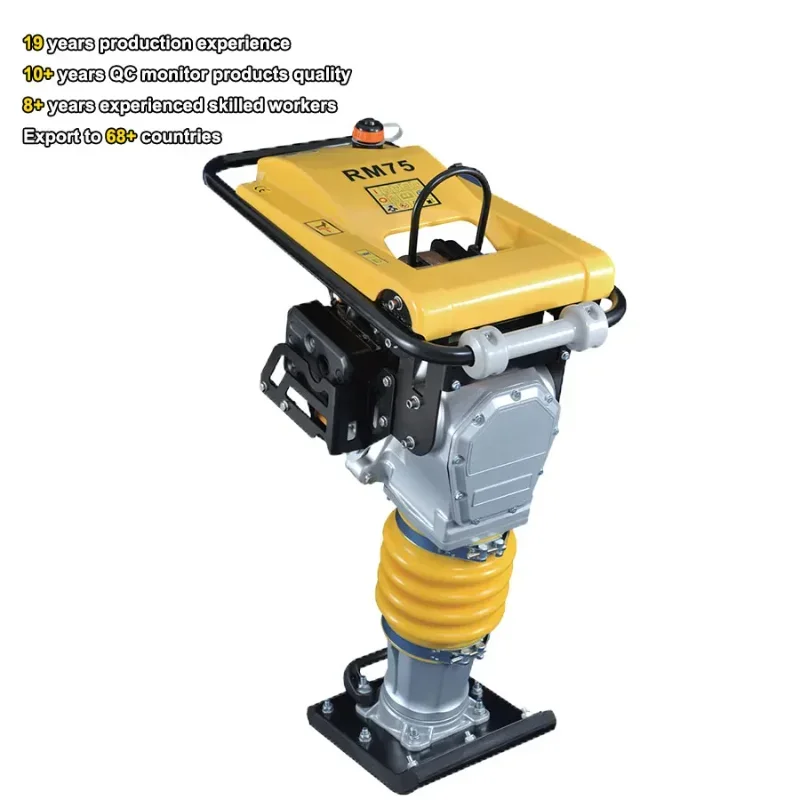 PME-RM75 Vibrating Tamping Machine Road Compactor Robin Engine Vibratory Earth Tamping Rammer