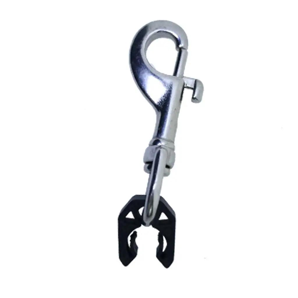 Diving Quick Release Pipe with Clip Hose Holder Clip BCD Hose Second Stage Fixed Hook Pressure Gage Hanging Parts Hose Buckle