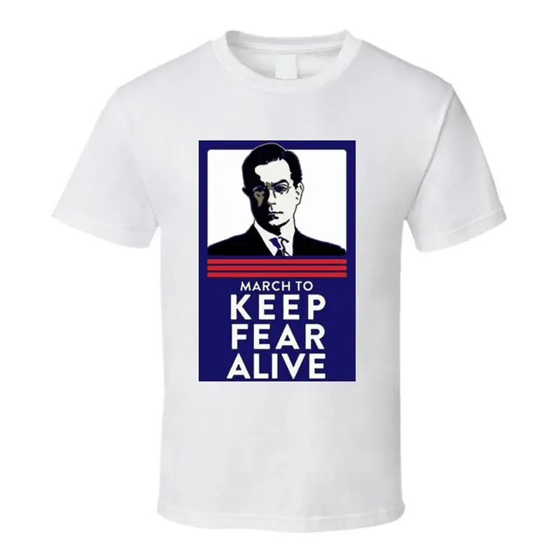 تي شيرت ستيف كولبرت يبقي الخوف على قيد الحياة