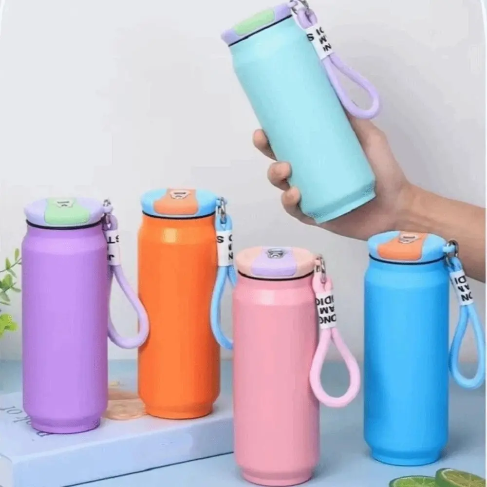 

500ML Thermal Water Bottle Wide Mouth Large Capacity Insulated Water Bottle Handheld Leak Proof Vacuum Flask Outdoor Activities