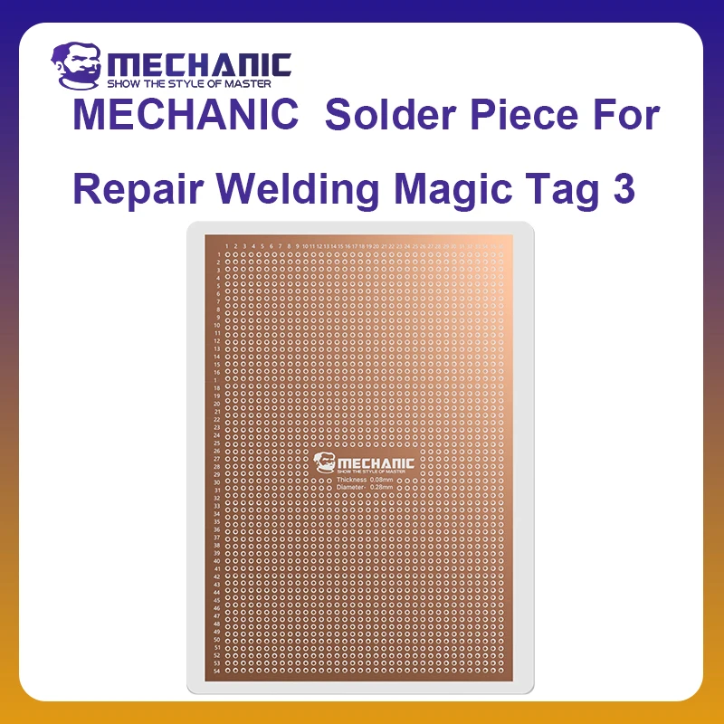 

MECHANIC OFFICIAL Solder Piece For Repair Welding Magic Tag 3 CPU Repair Tools Suitable For Xiaomi, Apple, And Other Mobile