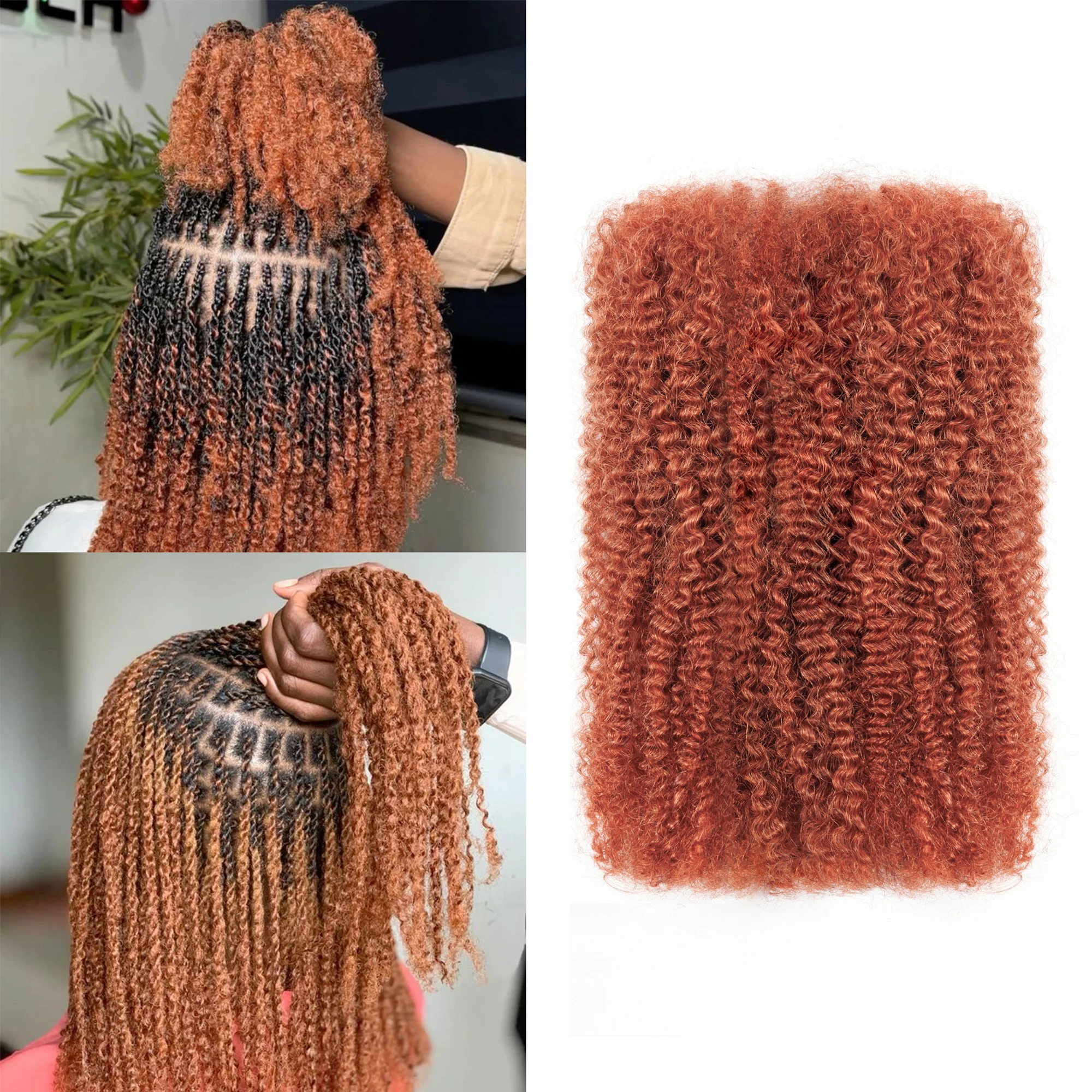 Wholesale Virgin Hair Afro Kinky 100% Human Hair Pre-Stretched Braiding Hair Bulk Remy Braiding for Natural DreadLocks