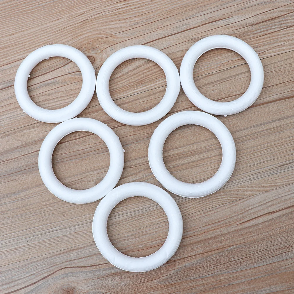 

10 шт., рождественский венок, орнамент, ремесленное кольцо, сделай сам, пенопластовый круг, декор для детей, праздничная вечеринка, домашняя церковь, рождественское ремесло