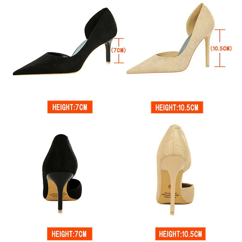 BIGTREE Shoes 2024 New Designer Woman Pumps Pointed Toe Sexy High Heels Party Shoes Fashion Office Shoes Stiletto Heels 10.5 Cm