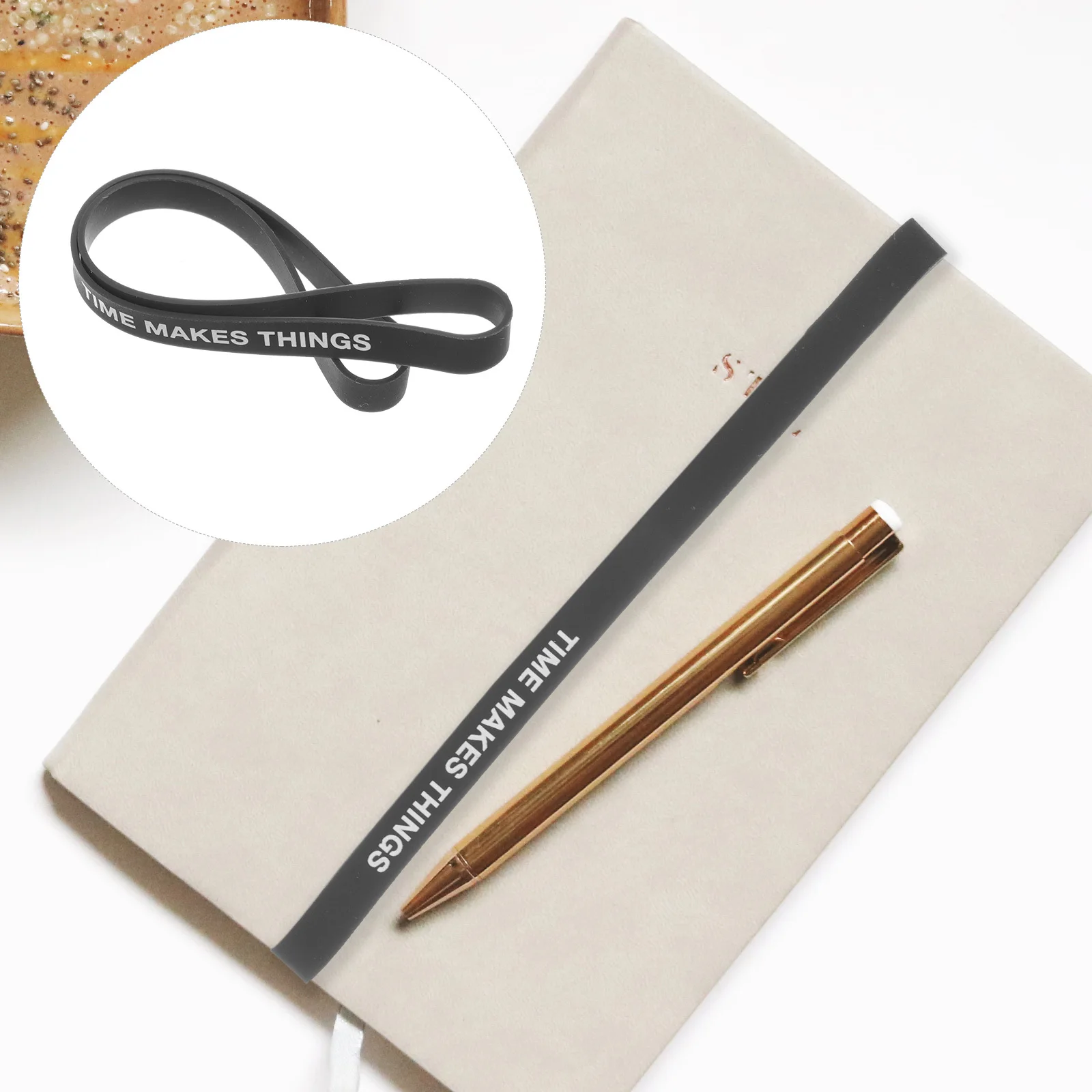 

Silicone Diary Bands Elastic Notepad Band for Various Book Sizes Fashionable Versatile Full of Personality Style