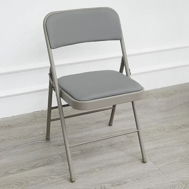 Modern fabric upholstered folding chair, luxury work dining chair, suitable for outdoor living room, villa, event venue