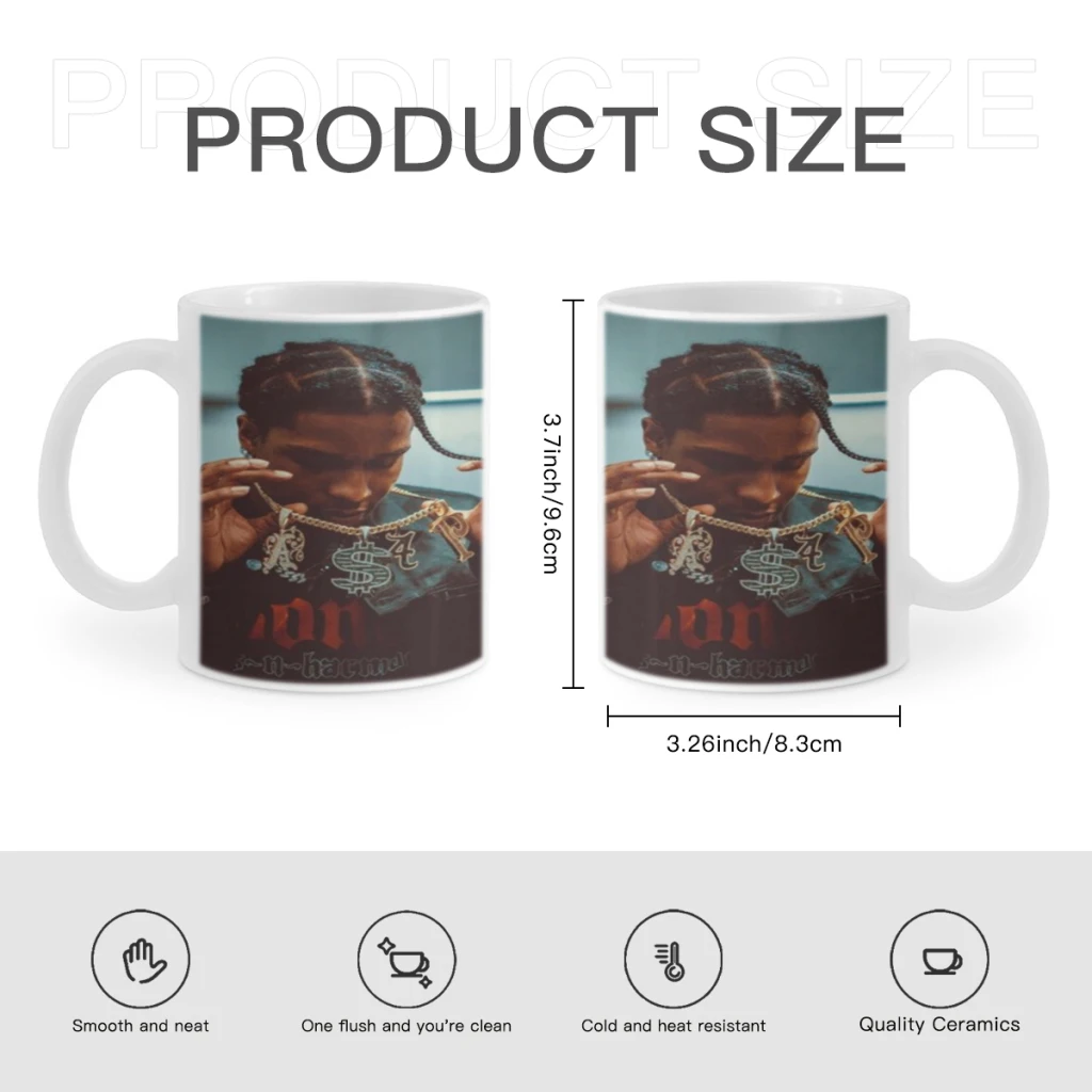 Rapper A-Asaps R-Rockys Classic Vintage Free shipping Ceramic Cup Coffee Oatmeal Breakfast Cup Creative Personality Mug