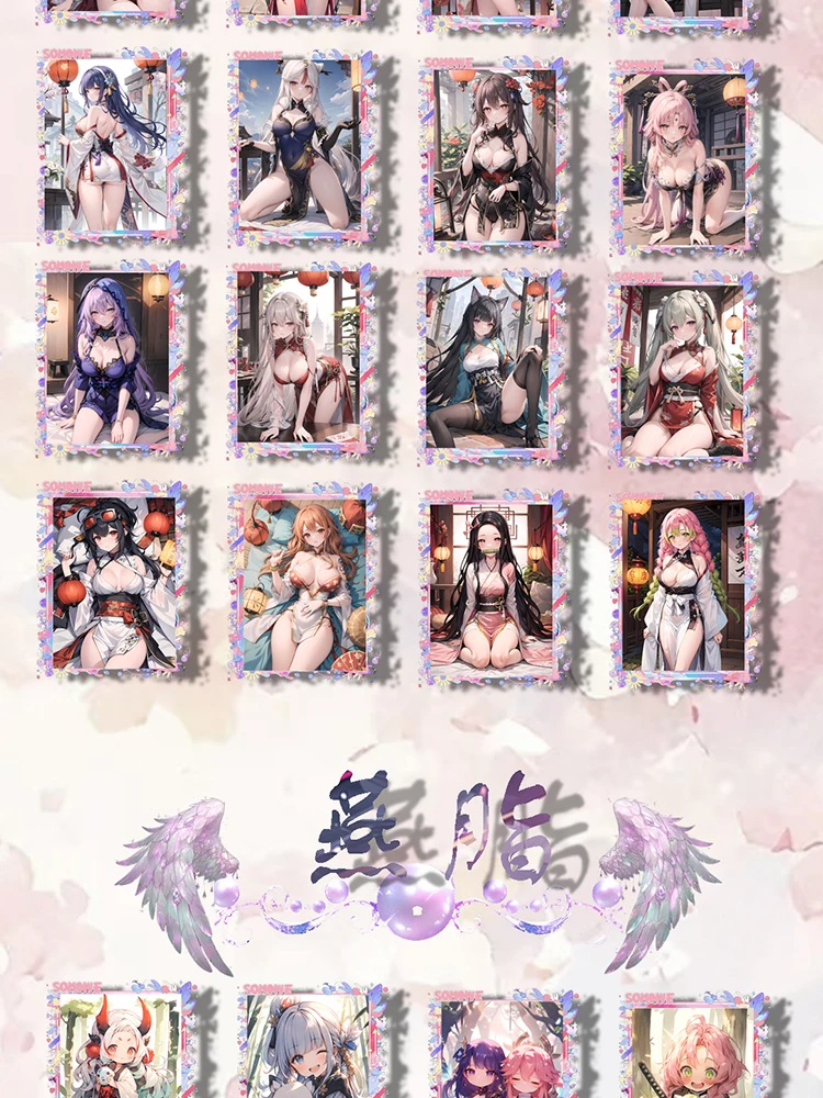 Cartas de juego de personajes de Anime Beatuiful, The Story Of Autumn, The Story, New Goddess, una sola hoja, 2024