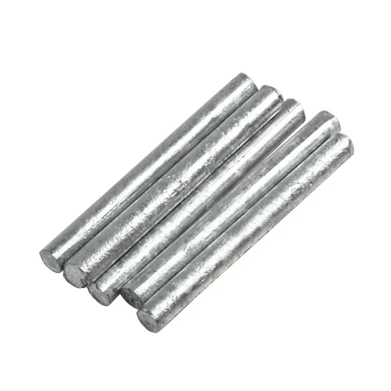 Dia 2mm to 100mm Zinc Rod High Purity Zn Ingot Round Bar Anode Electroplating customize