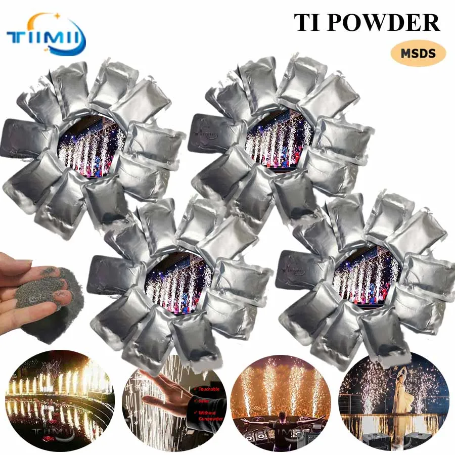 0 T1 Powder 20-80Bags Cold Sparkular Machine Powder Stage Cold Spark Machine Indoor Outdoor Sparklers Fountain Firework MSDS