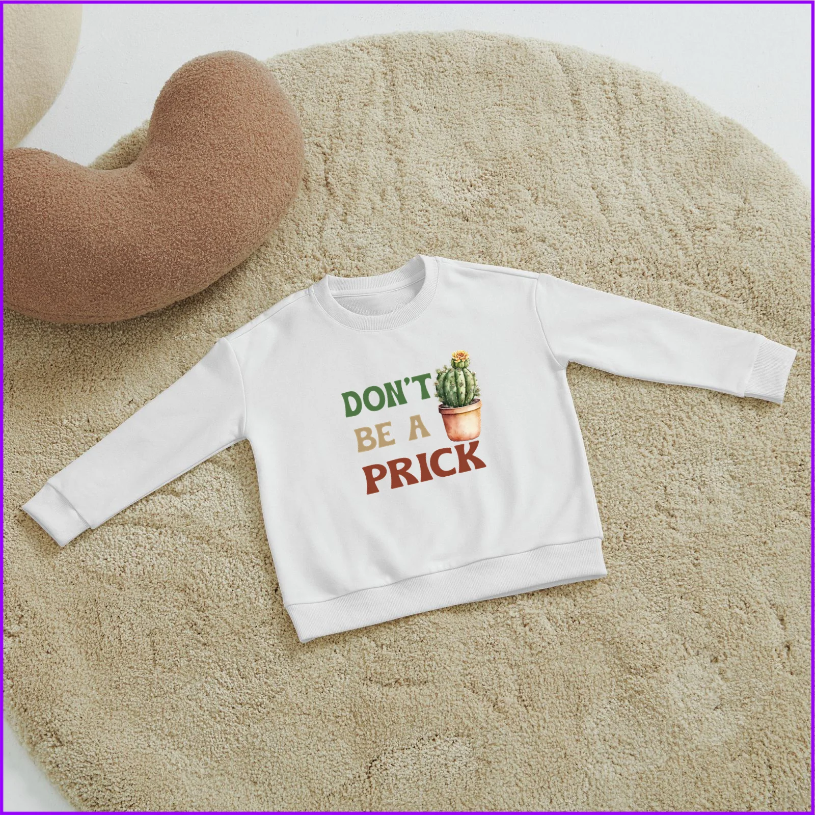 Don'T Be A Prick Hilarious Cactus Sja1581 Kids Boys Girls Hoodies Sweatshirts Children'S Baby Clothes Hoodies Clothing Sweatshir