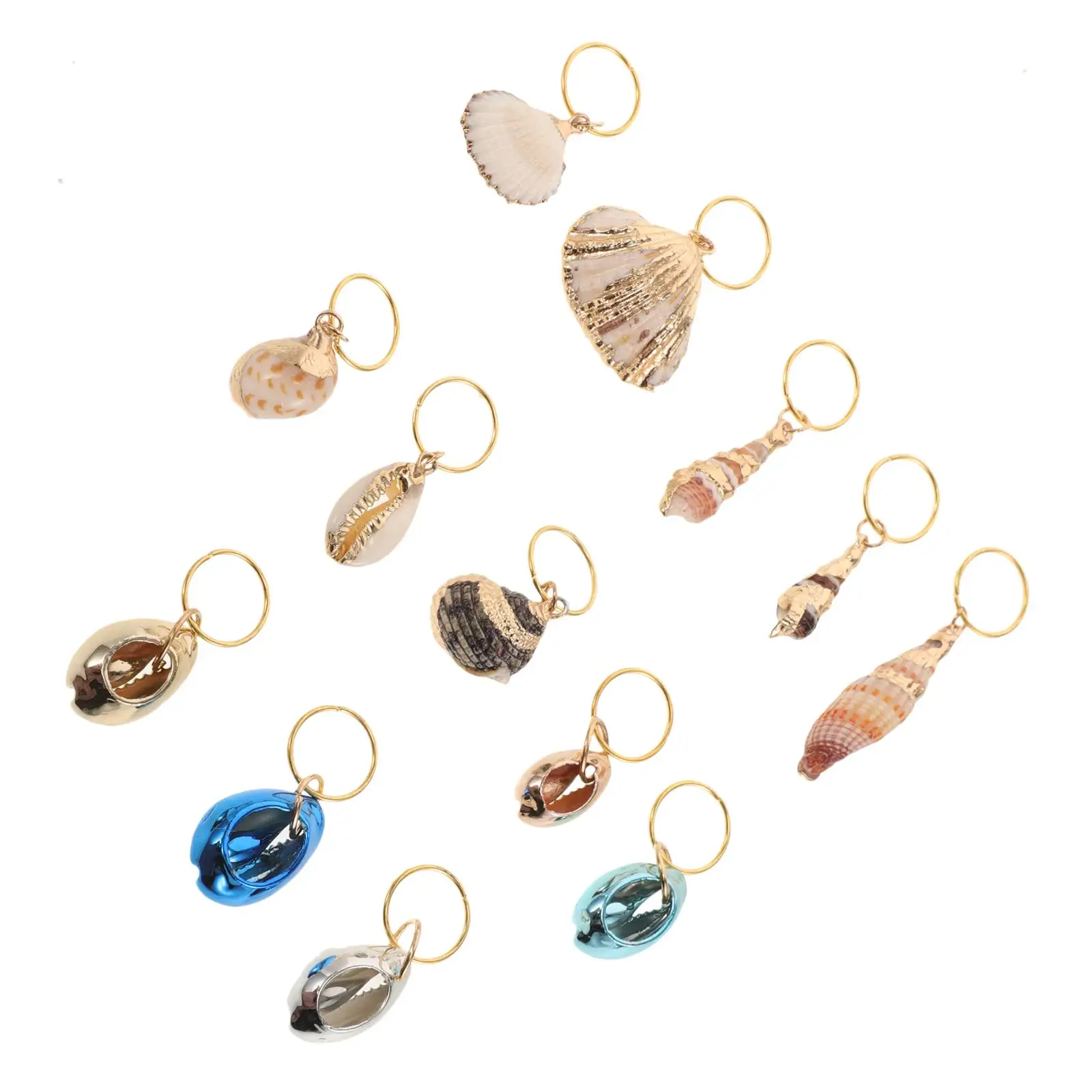 

13 Pcs Headband Braid Jewelry Mother Shell Seashell Hair Accessories for Braids