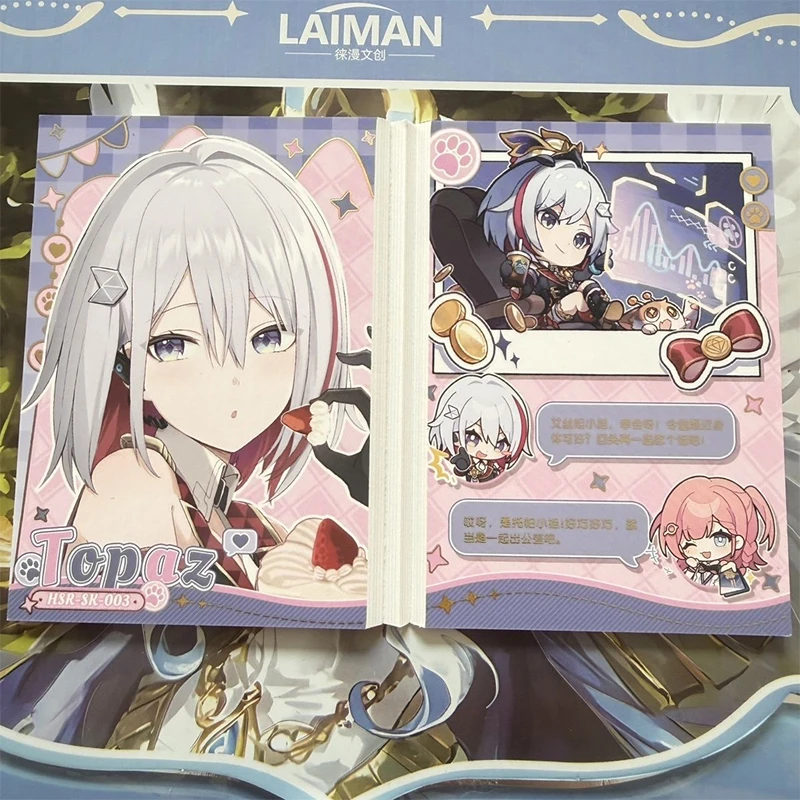 日本のアニメ女神物語二つ折りカードキャラクターカフカ・トパーズコレクタブルカードクリスマス誕生日ギフト子供のおもちゃ