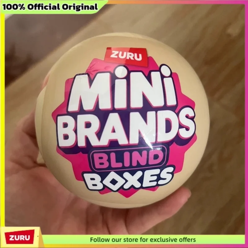 ZURU Mini Brands Blind Boxes Capy Cafe Capybara Figure Food Series Cute Micro Miniature Mysterious Box Collection Toys Gifts