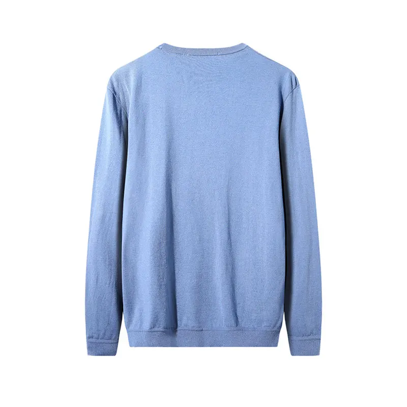 

Новое поступление весны 2024, легкий дышащий круглый вязаный свитер Ne Long Sve, простой удобный повседневный молодежный свитер