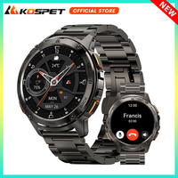 Original KOSPET TANK T3 Smart Watch For Men 500mAh 60Days Long Battery IP69K 5ATM Waterproof AMOLED Bluetooth Call Men's Watches