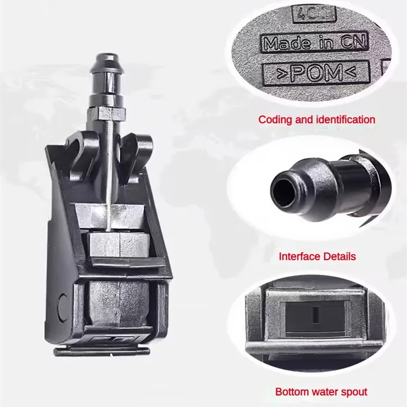 سيارة الجبهة غسالة زجاج أمامي ممسحة فوهة الرش 6RD 955985 لسيارة فولكس فاجن فولكس فاجن باسات B5 جولف 5 4 MK4 بورا بولو بيتل جول #4