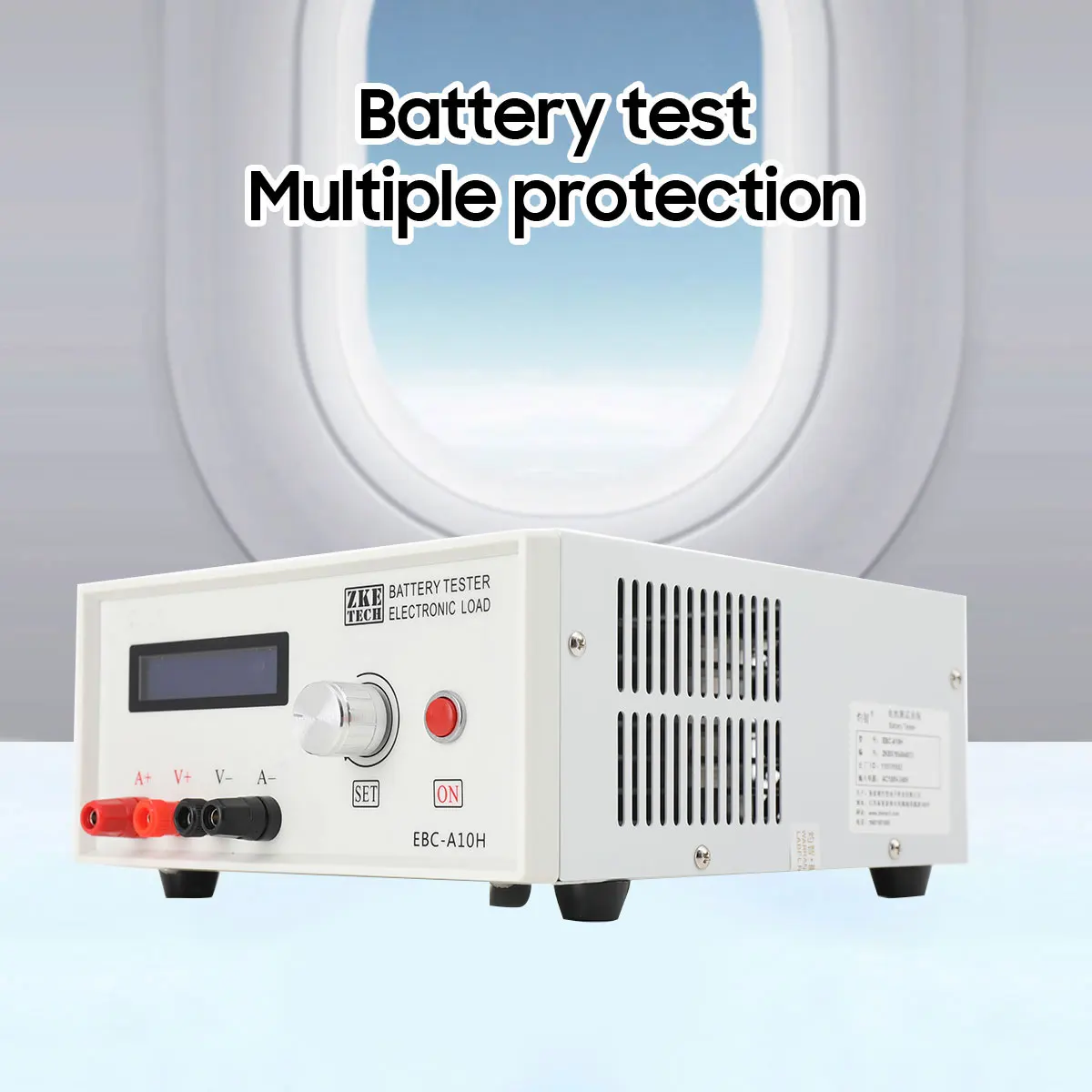 Image of Multifunktions-Batteriekapazitätstester EBC-A10H, elektronische Last, Stromversorgung, Batteriekapazitätstester, DC-Stromversorgung, Batteriestrom- und Spannungstest mit LCD-Anzeige für Lithium,
