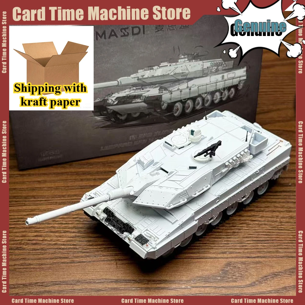 

MASSDI 1/64 Leopard 2A6 Grey Main Battle Tank Alloy Military Model Masdi Car Static Decoration Collection Model Hobby Custom Toy