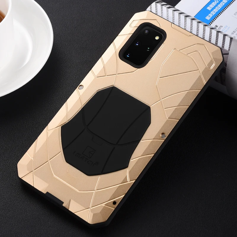 Original Imatch Luxury Aluminum Metal Silicone Shockproof Case For Samsung Galaxy S23 S22 S21 Plus Ultra Dirt Shock Proof Cover