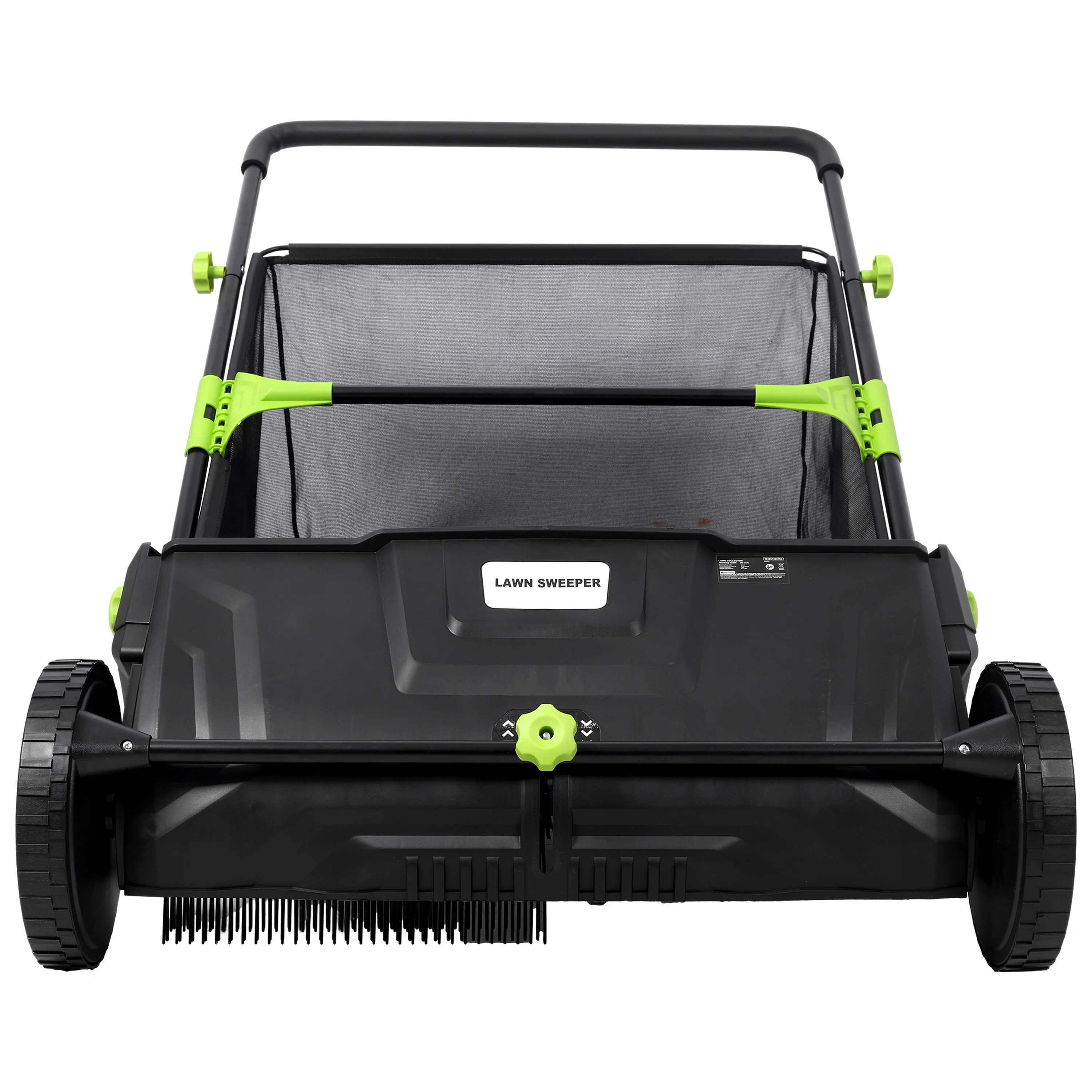 45-Inch Long Leaf Grass Push Lawn Sweeper,with AntiLock Drive Manual Push Lawn Sweeper for Leaves,Grass Clippings Garden Debris Large Capacity Collection Hopper