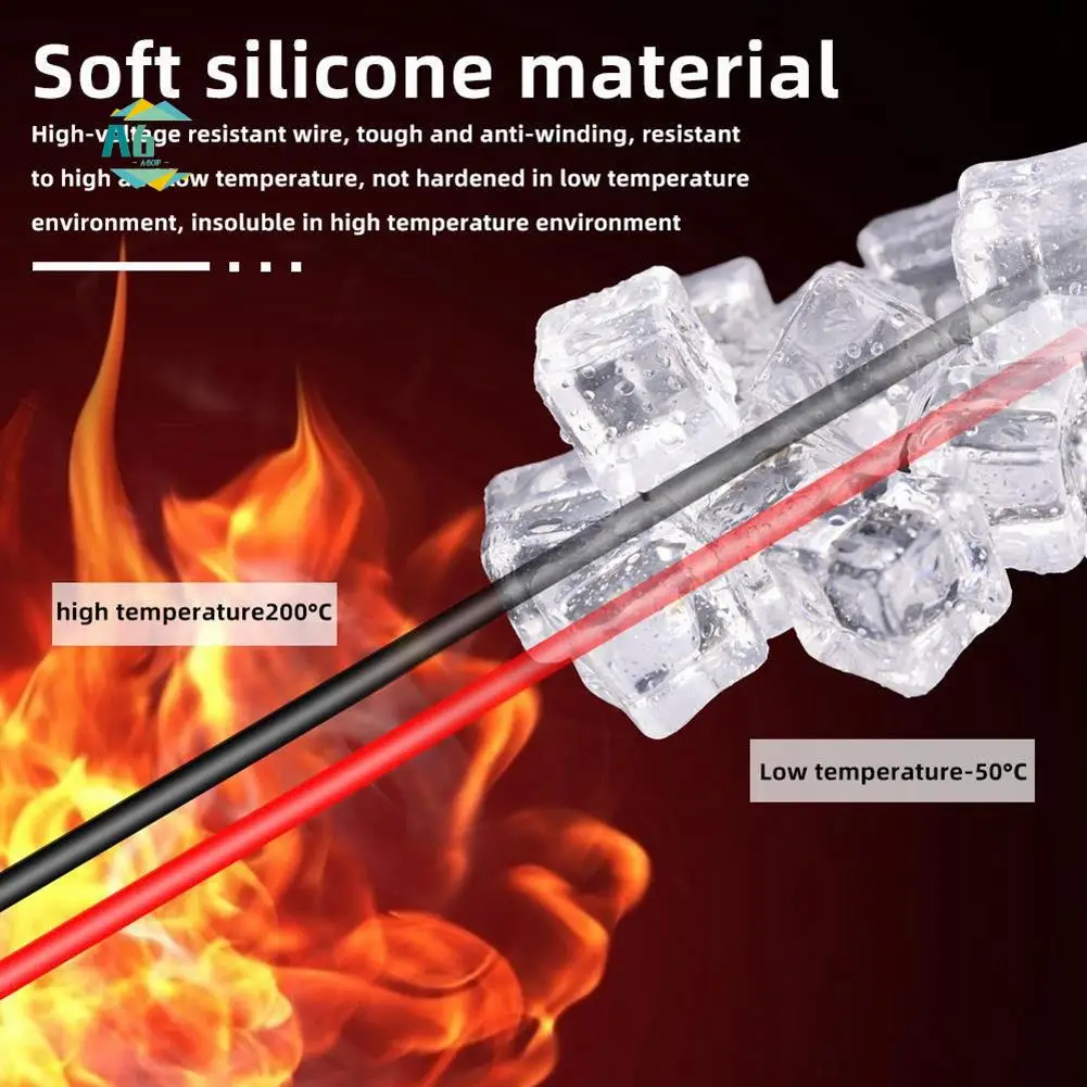 A60F-Multimeter Test Leads Silicone Line 1000V 20A Needle-Tip Probe Tester Multimeter Cable