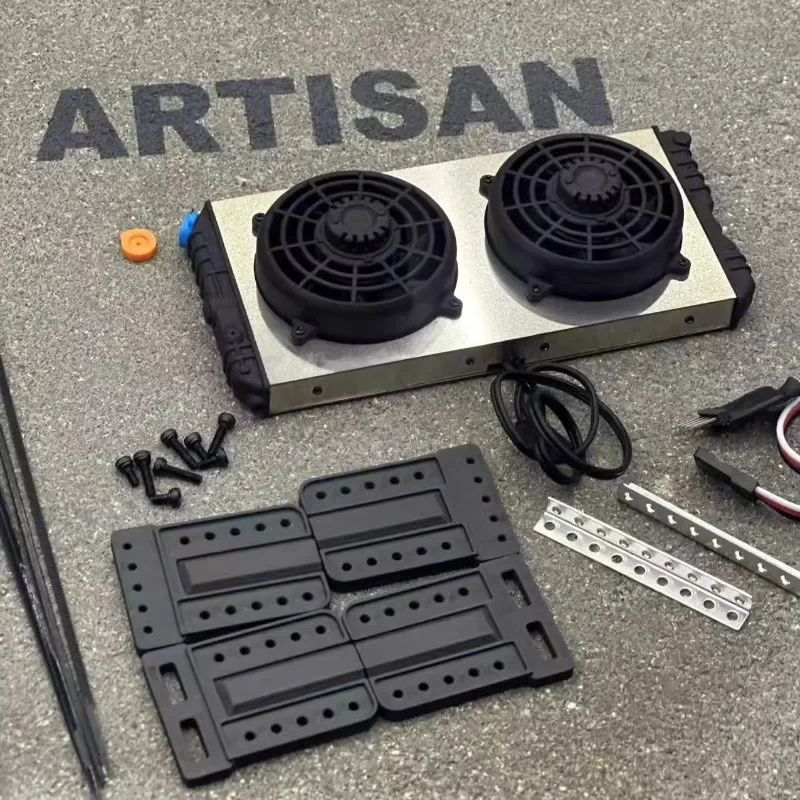 1 مجموعة مقلد مروحة التبريد الديكور ل 1/10 RC الزاحف سيارة Traxxas بطاقة قصيرة المدافع محوري RC4WD اكسسوارات