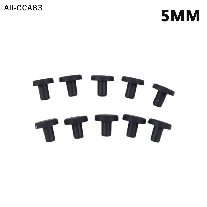 (YY) 10 قطعة 2025 جديد الصلبة المطاط ثقب قبعات 3-12 مللي متر ارتفاع درجة الحرارة المقاومة ختم ثقب المقابس