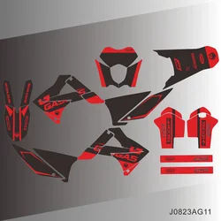 For Gas Gas GASGAS EC 125 200 250 300 450 2010 2011 Graphics Decals Stickers Background Custom Number