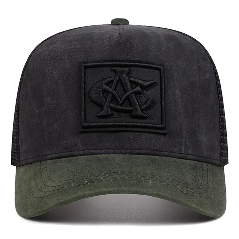 2025 New Simple Fashion Breathable Mesh Hat CA Embroidered Hip Hop Hat Outdoor Daily Leisure Decoration Hat Unisex Baseball Hat