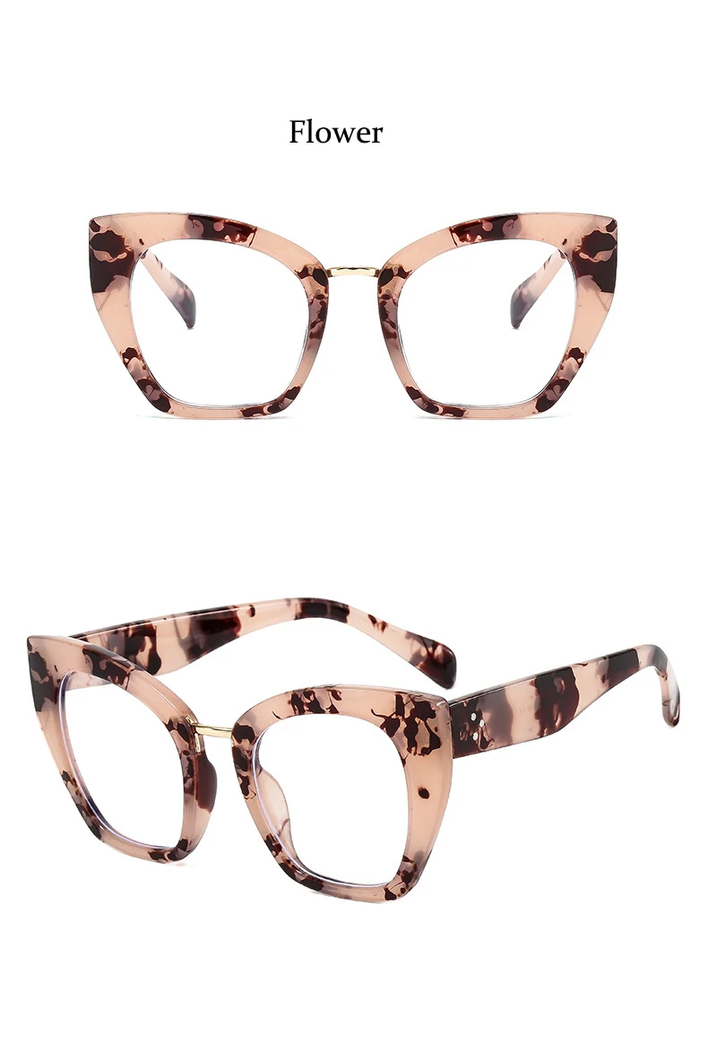 Rote Lesebrille im Cat-Eye-Design mit Blaulichtfilter, Transparenter Brillenrahmen, Übergroße Computerbrille – Detail 12