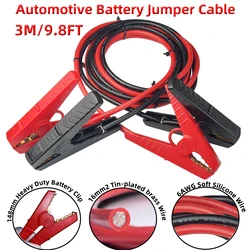 Auto Heavy Duty Jumper Cables 6AWG 10FT Long Automotive Battery Jumper Cable Booster Cable for Cars Battery Jump Start for Truck