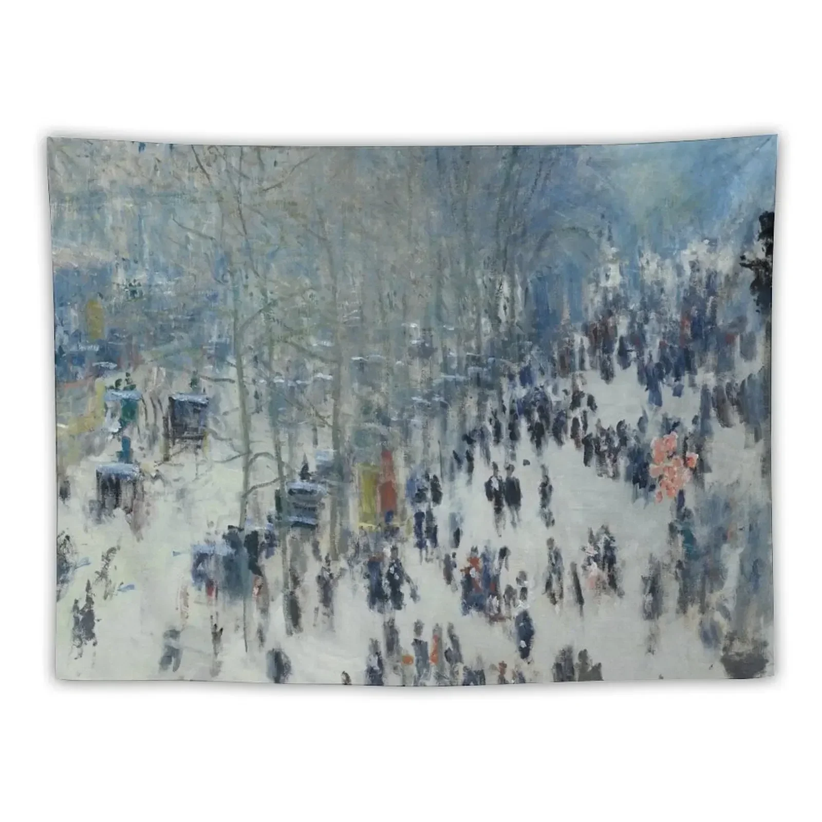 

HD. Boulevard des Capucines, by Claude Monet. HIGH DEFINITION Tapestry Room Aesthetic Decor Room Decorator Funny Tapestry