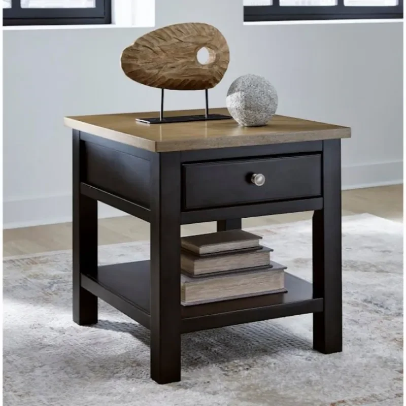 for 2025 New Custom Wooden Side Table Small Coffee Table with Storage Drawer Factory Direct Hot Selling Foreign Trade Product