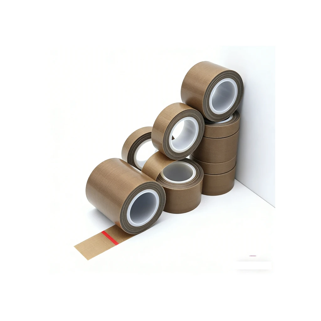 High Temperature PTFE Teflo Tape Non-Stick Heat Resistant Adhesive Tape for Heat Press Machine Industrial Insulation Sealing