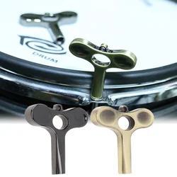 1 Piece T Shaped Electroplated Alloy Professional Quick Remove Jazz Snare Drum Tuning Wrench Key with Perforated Design
