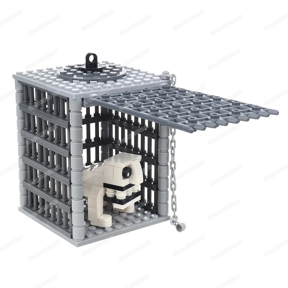 Capture Mutation Koala Chain Cage Building Block Moc Figures Deformed Zoo Imprisonment Scene Escape Model Children Gift Boy Toys