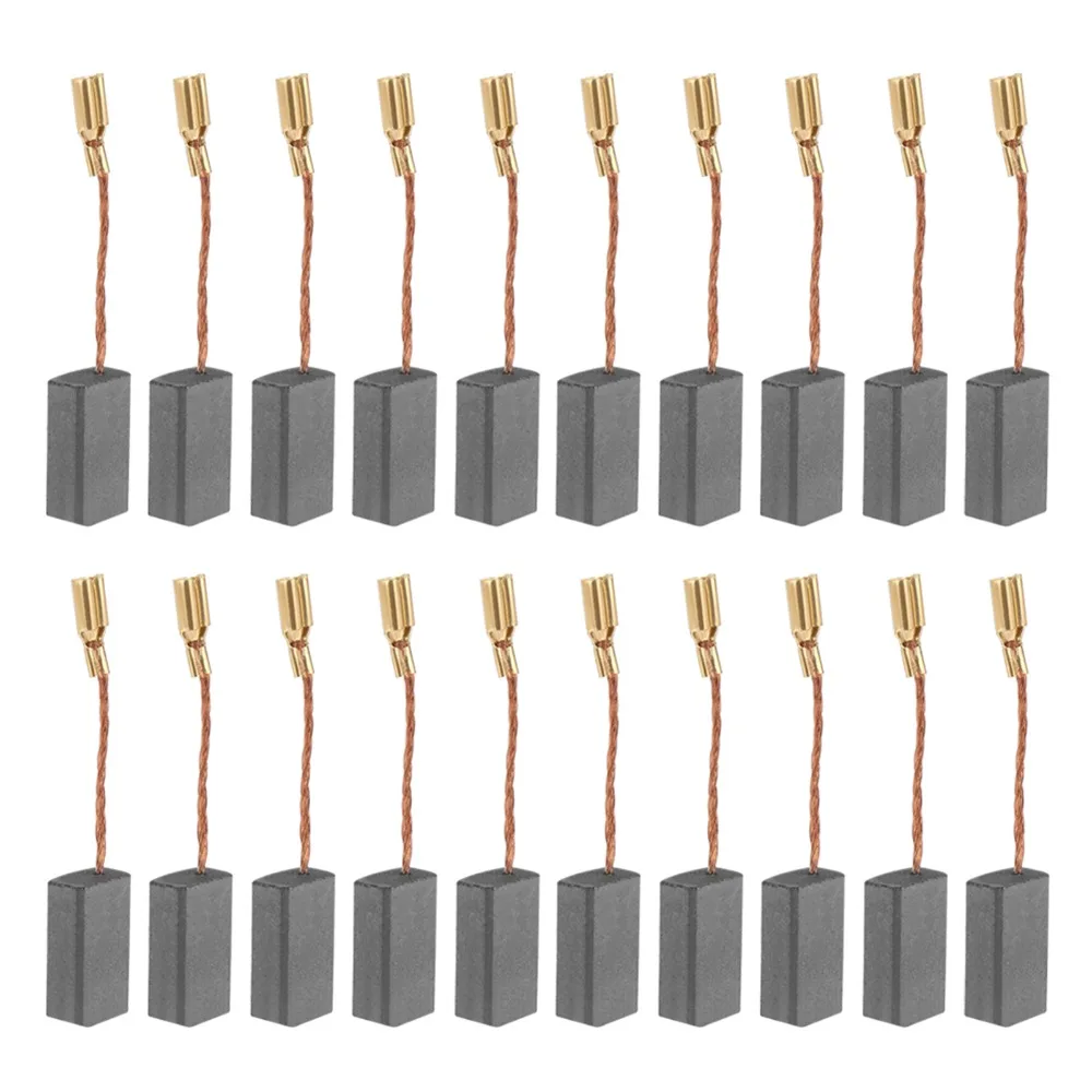 20pcs Great Conductive Carbon Brush High Conductivity 5×8×16mm Replacement Carbon Brush Electric Motor Brush Electric Motor