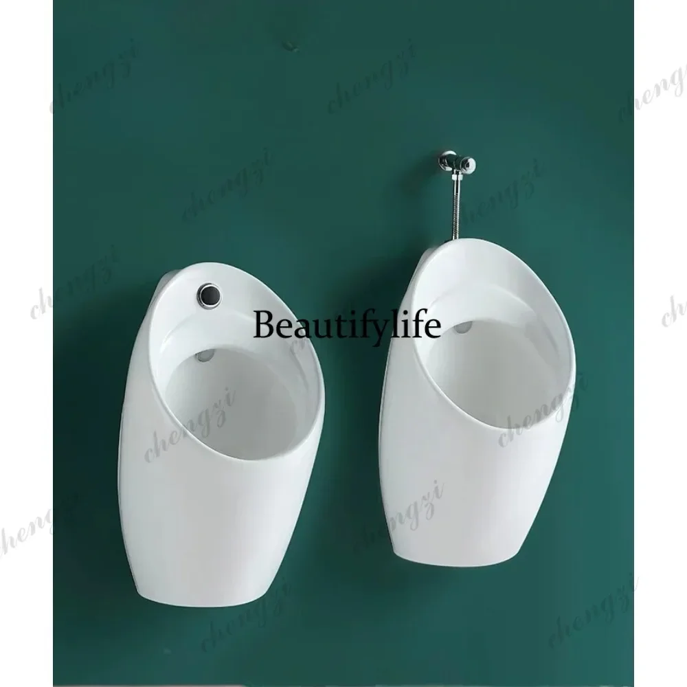 M178  Wall-mounted urinal integrated automatic induction ceramic men's urinal household urinal