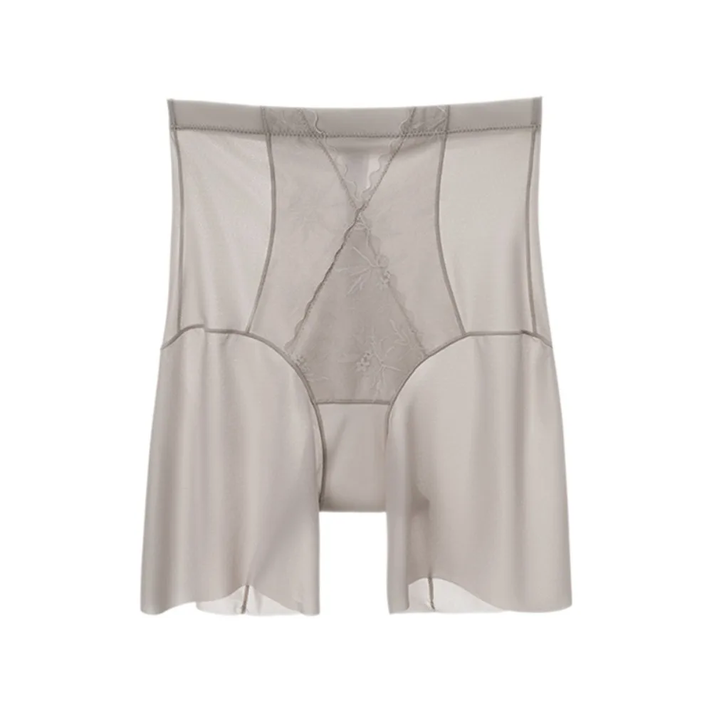 

Fashion Ultra-thin Ice Silk Panties Lace Ruffled Transparent Butt Lifter Briefs Shorts Shapers Seamless Shapewear Women Lady