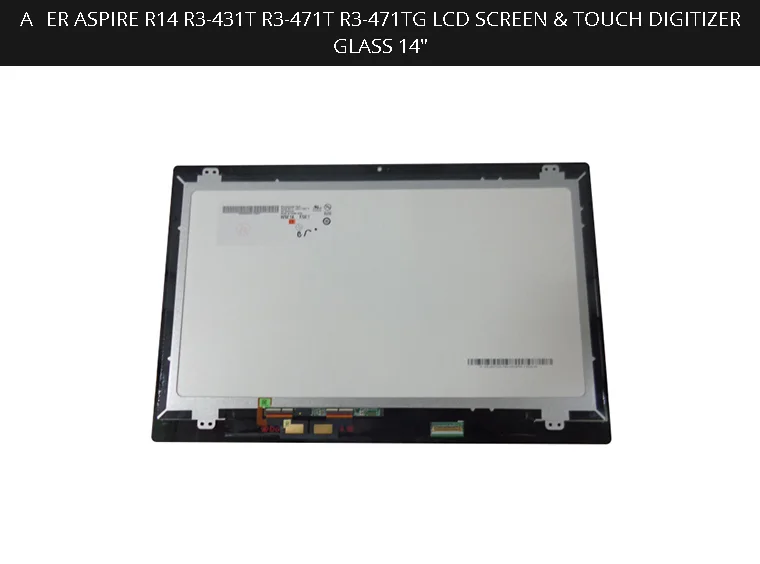 Acer-pantalla Lcd Aspire R14 R3-431T R3-471T, cristal digitalizador táctil de 14 pulgadas, R3-471TG